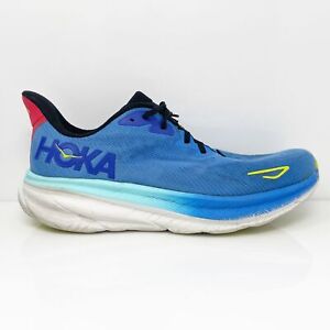 Hoka One One Mens Clifton 9 1127895 VRTL Blue Running Shoes Sneakers Size 11 D
