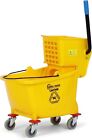 Simpli-Magic 79358 Commercial Mop Bucket with Side Press Wringer 26 Quart Yellow