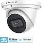 Amcrest UltraHD 4K PoE Outdoor Security IP Camera 8MP System Turret Mic Warranty