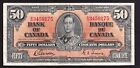 Canada 1937 $50 Fifty Dollar Banknote Gordon - Towers B/H 33459175