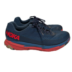 Hoka One One Torrent 2 Mens 10.5 Trail Running Shoes Moonlit Ocean Risk Red