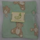 Baby Blanket with Teddy Bears, Mint, Girls / Boys Nursery Crib 30