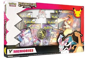 Pokémon TCG Celebrations V Memories Charizard & Sylveon Collection Box Sealed