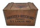 Vtg Budweiser Wood Crate Beer Bicentennial 1876-1976 Case Box Bud Light Retro