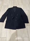 Burberrys Men’s Pinstripe Blazer Suit Jacket  100% Wool  Vintage