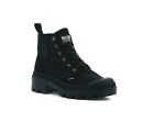 Palladium Pallabase Twill Black /Black Womens Combat Platform Boots 96907 008