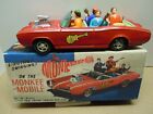 1968 Tin Friction/Battery Op. Japan ASC Monkee Mobile Car & BOX. A+. WORKS.