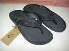 Olukai Men's Size 10 Ohana black  Beach Flip Flop Sandals