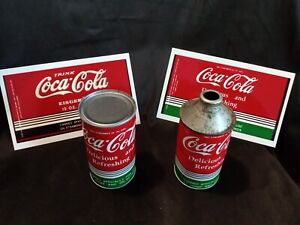 New ListingReplica Repainted Set Coca Cola Cone Flat Top  Can & 2 Unrolled Sheets Steamship