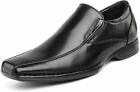 Men's Oxford Shoes Square Toe Loafers Formal Slip On Dress Shoes
