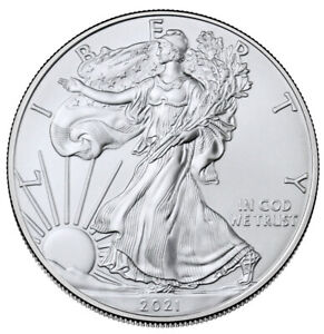 2021 $1 Type 1 American Silver Eagle 1 oz Brilliant Uncirculated