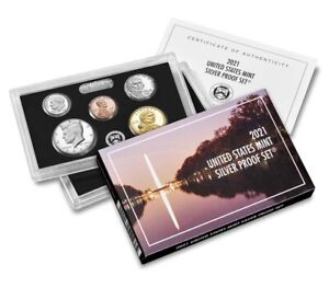 2021 United States Mint Silver Proof Set Original Box & COA Sealed