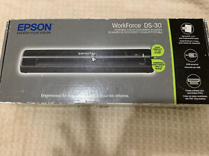 Epson WorkForce DS-30 Portable Color Document Scanner. Model# J291A *UNTESTED*