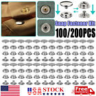 Stainless Steel Fastener Snap Press Stud Cover Cap Button Marine Boat Canvas Kit