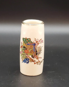 Mini white Asian vase