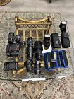 Sony Alpha A77, Alpha A99ii Cameras, eight Lenses, Batteries, Rolling Case +More