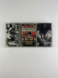 Lot of 3 Vintage Cassette tapes Hip Hop Ice Cube, Run- DMC, LL Cool J 90s