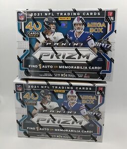 New Listing2021 Panini Prizm NFL Football Mega Box Lot of 2 - Factory Sealed! Target