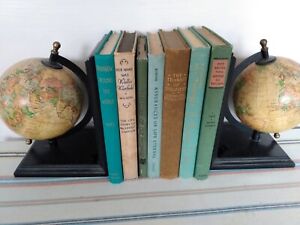 New ListingLot Of 7 - Vintage Decorative Green Books Home Decor Rare Titles
