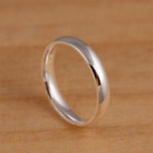 Minimalist Handmade Solid 925 Sterling Silver Ring Statement Ring For Men& Women