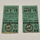 2 Vintage MLB St. Louis Cardinals Ticket Stubs Lot 1987 - Busch Stadium