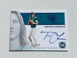 2021 Panini Encased Trevor Lawrence RC Rookie AUTO SP 1/35 1st on Print 📈INVEST