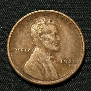 New Listing1926-S Lincoln Cent San Francisco Mint Very Good Condition*