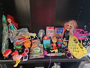 Lot Of 35 Vintage Toys From An Estate Sale, Little Girls NICE Toy Lot! TRL8#33