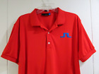 J Lindeberg Mens Polo Golf Shirt Size XL Red EUC