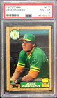 1987 Topps #620 Jose Canseco Oakland Athletics RC Rookie PSA 8 NM-MT