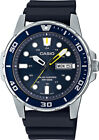 Casio Men's Solar Day Date Black Resin Strap 46mm Watch MTPS110-2AV