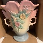 Vintage Wildflower Hull Art Deco Pottery Vase Floral 9 Inch Mauve Pink Pastels