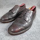 Florsheim Imperial Shoes 10C Red Brogue Wingtip Oxford Shell Cordovan