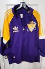 Men's Adidas NBA Los Angeles Lakers Warm-Up Front Zip Track Jacket Purple Sz XL