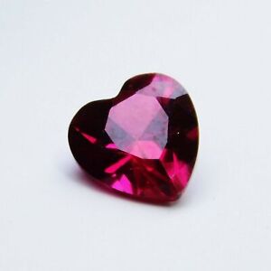 Natural Heart Ruby Red Bloody Mogok 6 mm Loose Gemstone Ring Size