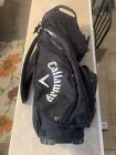 All Black Callaway ORG14 14-Way Cart Golf Bag W/cover Lightly Used Free Ship