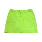 RLX Ralph Lauren Golf Skort Skirt Womens Size 10 Lime Green Performance