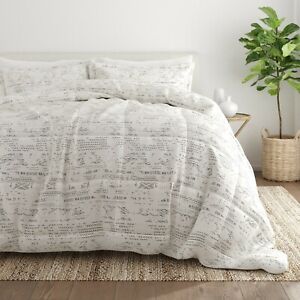 Distressed Field Comforter Set by Kaycie Gray Fashion Down Alternative Filling