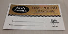 See's Candies One Pound Gift Certificate NO EXPIRATION DATE ONE POUND BOX