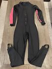 Mens Full Body Black Pink Leotard Jock Zentai Shiny Spandex Suit Bodysuit Small