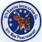 LARGE AUTHENTIC USAF AIR FORCE PATCH 5th FIGHTER INTERCEPTOR SQUADRON MINOT AFB