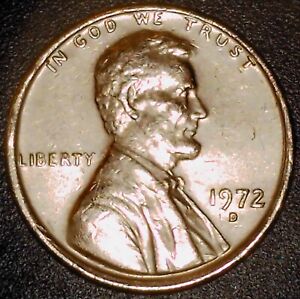 New Listing1972 D Lincoln Penny Cent Coin with Errors
