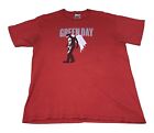 Vintage Green Day Band T Shirt Men's Size Large L Angel Wings Red 2K 2004 Rare