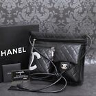 CHANEL Cambon Calf Skin 2Way Waist Pouch Shoulder Bag #2664 Rise-on