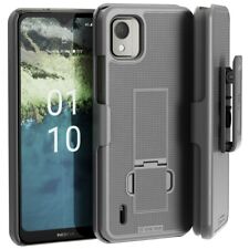 For Nokia C110 Protective Phone Case, Cover + Belt Clip Holster from Rome Tech