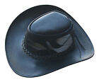 Men's Black Mesh Breezer Leather Western Cowboy Hat