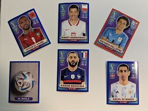 Panini FIFA World Cup Qatar 2022 Stickers Parallels: BLUE/RED