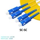 5Pcs 1m 2m 3m 5m 10m 15m SC/UPC to SC/UPC Duplex SM OS2 Fiber Optic Patch Cord