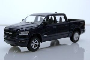 2021 Dodge Ram 1500 Big Horn 4x4 Pickup Truck 1:64 Scale Diecast Model Blue