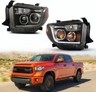 For 2014-2021 Toyota Tundra LED DRL Projector Headlights Left+Right Front Lamps (For: 2019 Tundra)